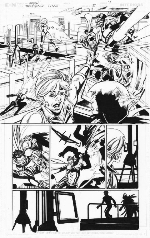 Inked: Giant Titans Issue 5 Page 4 by P: Scot Eaton I: Claudette Eaton
